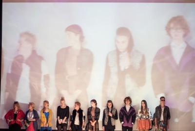 Zdjęcie uczestników konkursu w czasie pokazów na Fashion meeting Wrocław.
